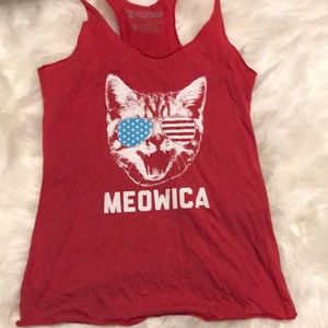 Tipsy Elves MEOWICA red tank size M